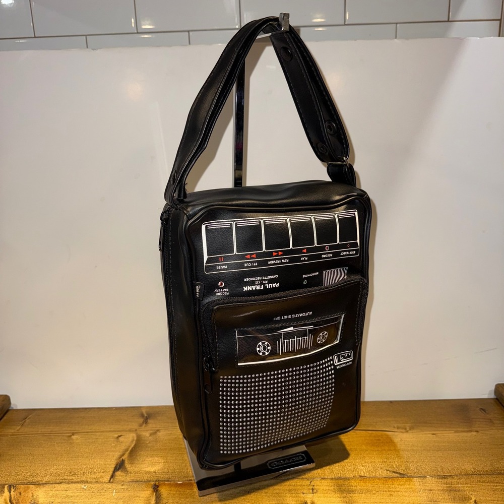 Vintage 2005 Paul Frank PFI-132 Cassette Recorder Bag Y2K Convertible Crossbody